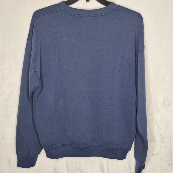 Vintage B&O Railroad Crewneck Sweatshirt XL Blue Made in USA 80s 90s - Picture 6 of 7